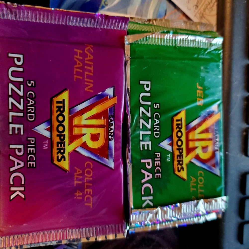 Saban's VR Troopers 5 card Piece puzzle Pack x16 packs